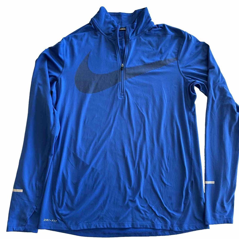Nike Running Long Sleeve 1/4 Zip‎ Sz M Dri-Fit